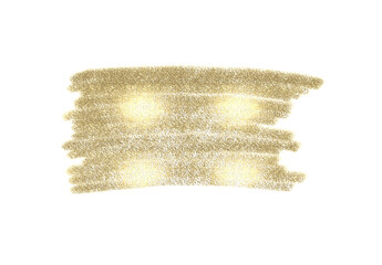 Light gold glitter brush stroke