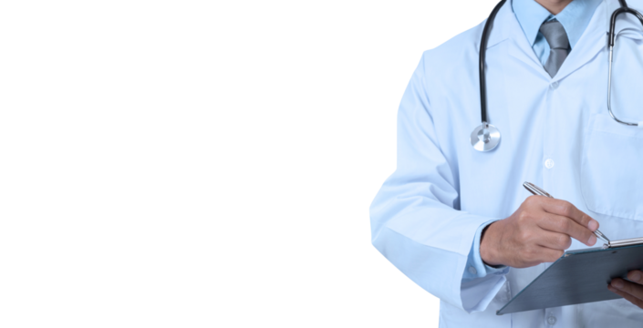Doctor holding a clipboard