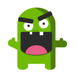 green monster graphic vector illustration great for comics or story books © ianmawan