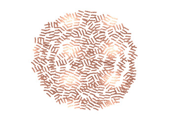 Rose gold glitter brush stroke