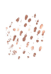 Rose gold glitter brush stroke