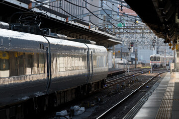 Naklejka premium 名古屋駅電車ホームの風景