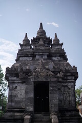 Fototapeta premium The exoticism of the architecture of the Pawon temple in Indonesia, the Pawon temple is the buddha temple. Built by the ancient Mataram kingdom