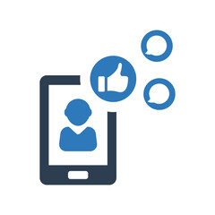 Social media notification icon