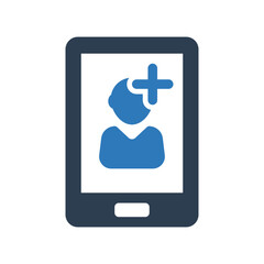 Obraz premium Add friend icon