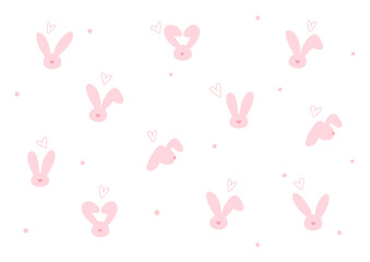 A cute icon of a rabbit and a heart