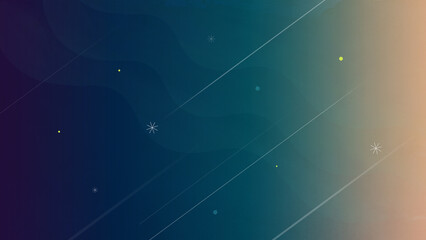 Gradient galaxy background with flat design