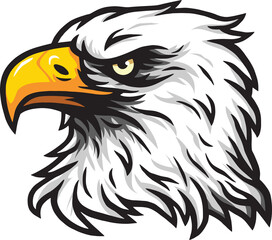 Obraz premium Eagle Head Mascot Design Logo