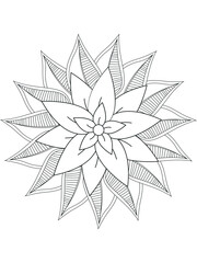 Forest flowers and leaves. Vector coloring book for adults and children. Hand-drawn illustration. Floral ornament is good for web, print, and stencil
Flowers Coloring Page 