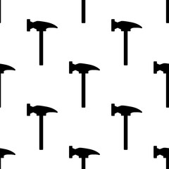 Hammer pattern in simple style on white background