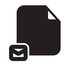 Mail Files Icon Solid Style