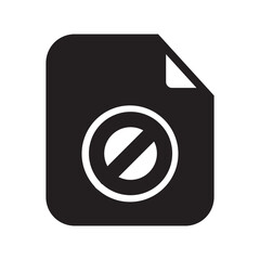 Restrict Files Icon Solid Style