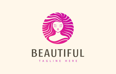 Beauty Woman Logo Design Template