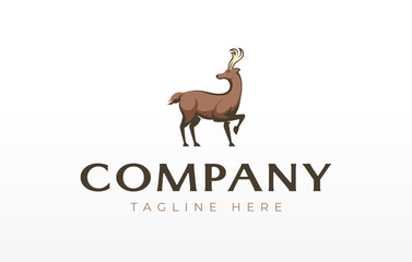 Brown Deer Logo Design Template