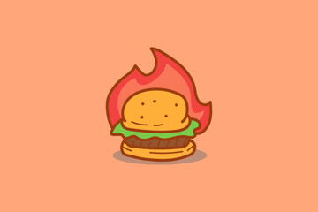 Hot Burger Logo