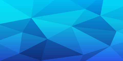 Fototapeta premium Abstract blue triangle background