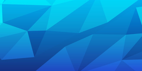 Obraz premium Abstract blue triangle background