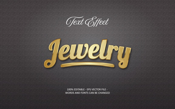 Jewelry Gold 3d Text Effect