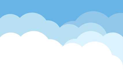 clouds image on blue sky background