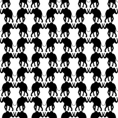 Seamless pattern with cute elephant, Creative childish texture. Great for fabric, textile Vector Illustration.