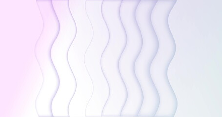 Naklejka premium Image of 3D shapes moving against white background
