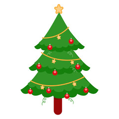 Christmas decorated tree