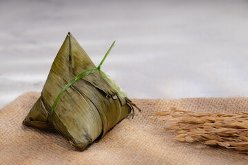 Bakcang or chinese rice dumpling or Zongzi that made from glutinous rice stuffed 