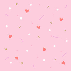 A cute pink background with a heart on it
