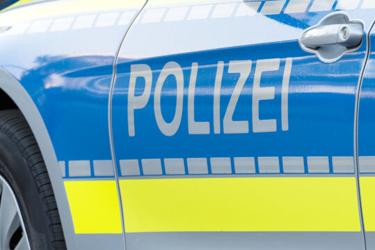Ein Polizeiwagen in Deutschland