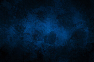 Cement wall background, dark blue gradient old wall pattern, blue abstract wall background, dark blue cement texture old wall pattern.
