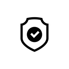 shield icon vector design minimalist 