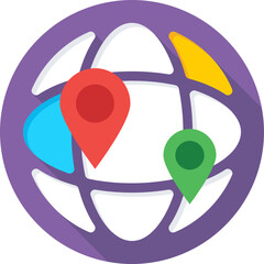 Location Colored Vector Icon