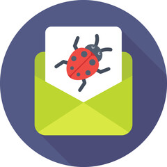 Bug Colored Vector Icon