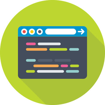 Coding Colored Vector Icon