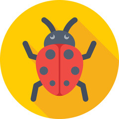 Bug Colored Vector Icon