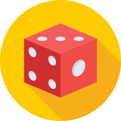 Dice Colored Vector Icon