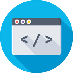 Coding Colored Vector Icon