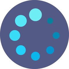 Buffering Colored Vector Icon