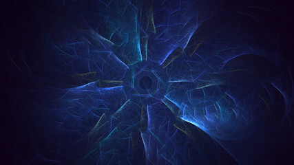 3D rendering abstract circle light background