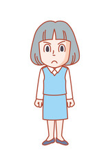 仕事で仲間と意見が対立してしまい、つい顔に気持ちが出てしまった若い女性