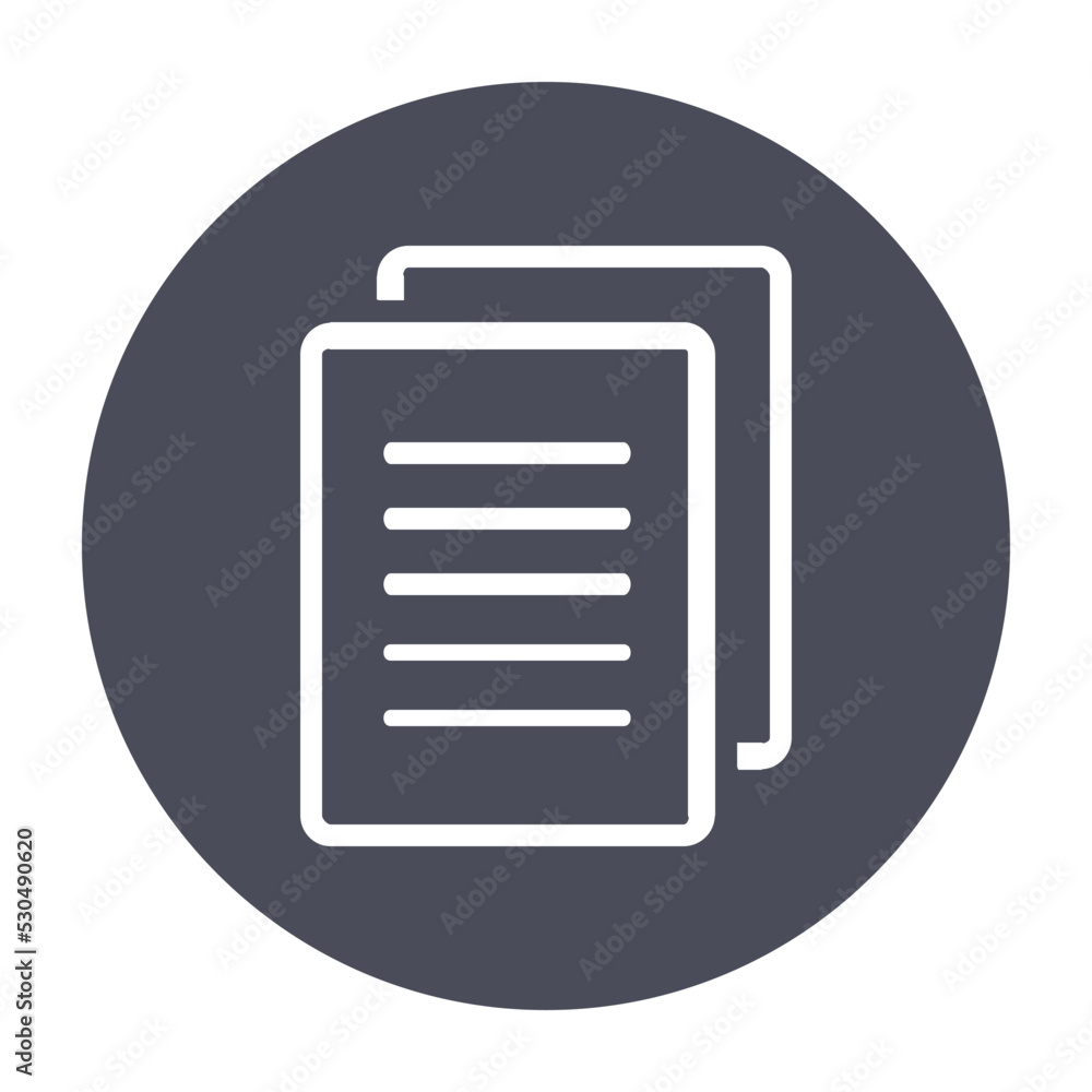 Poster duplicate document icon vector