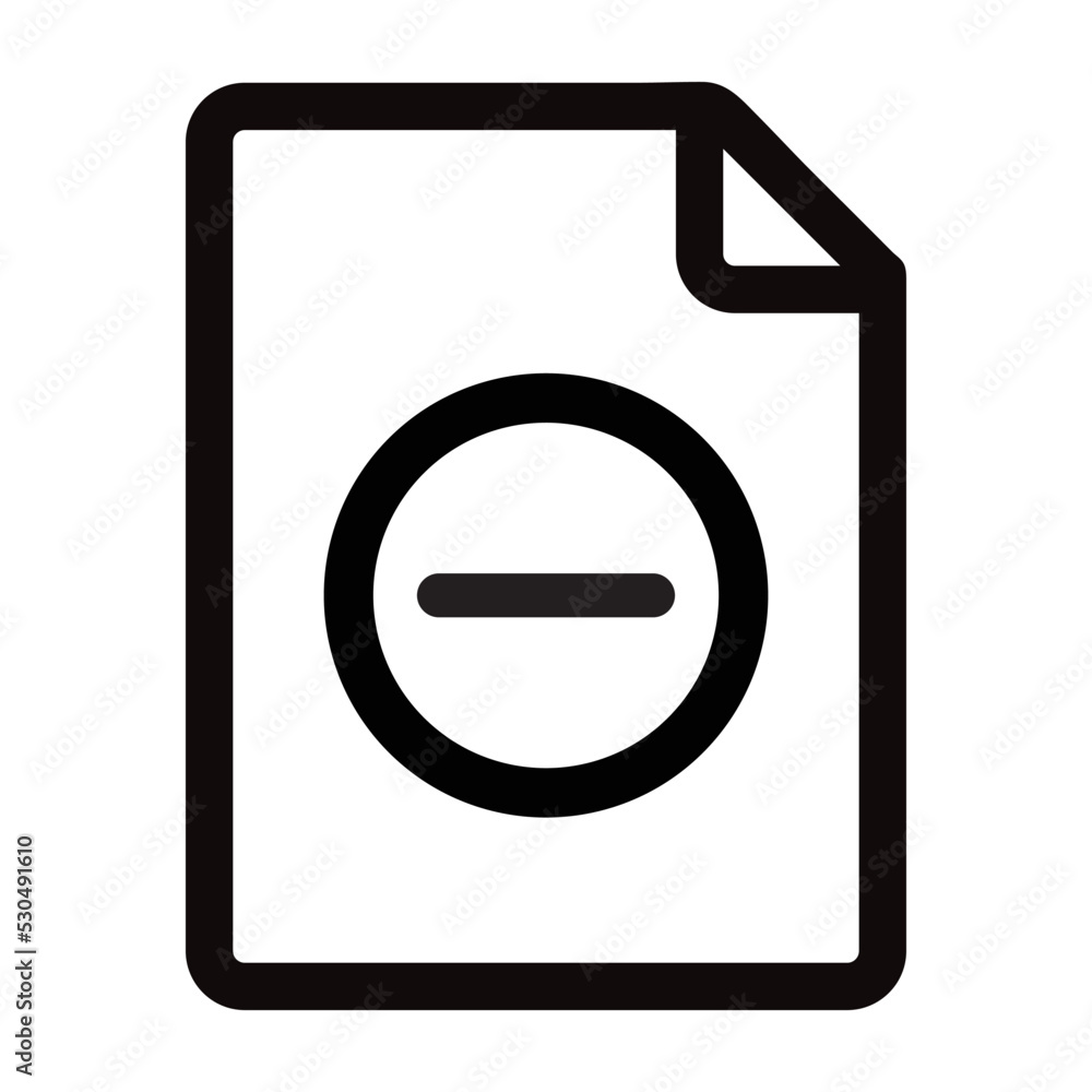 Poster delete file document symbol