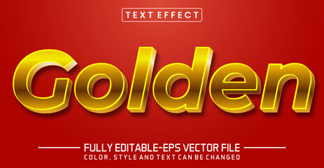 Golden text editable style effect