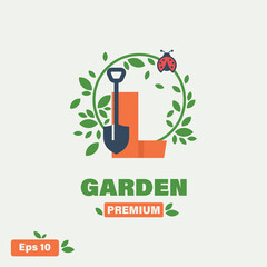 Garden Alphabet L Logo