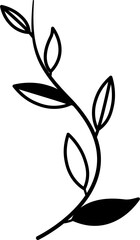 leaf line art