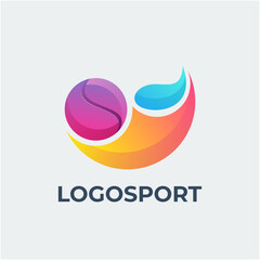sport logo colorful design