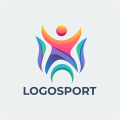 sport logo colorful design