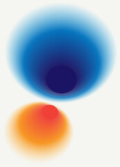 Color gradient background. Abstract vector design. Blurred circle illustrations.