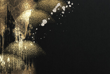 高級感のある金箔の和風背景テクスチャ