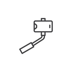 Selfie stick line icon